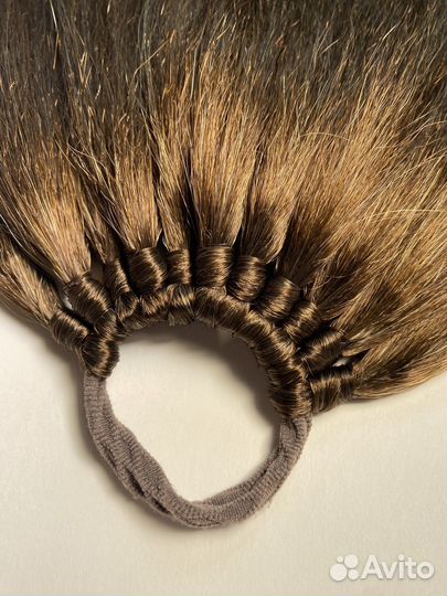 Хвост на резинке / Съемный хвост / Афрорезинка