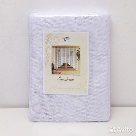 Тюль на кухню со шторной лентой, 420х165 см, цвет