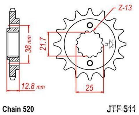 Звезда ведущая JTF511 15