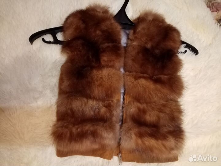 Жилетка из меха соболя размер 116