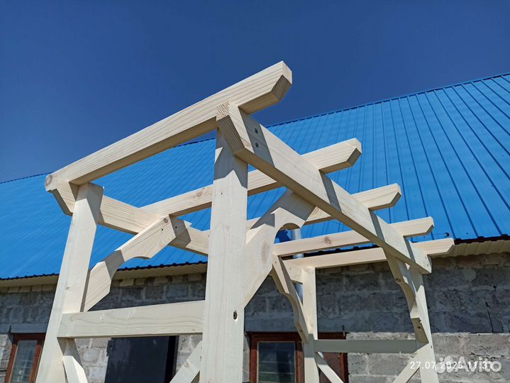 Арка садовая деревянная