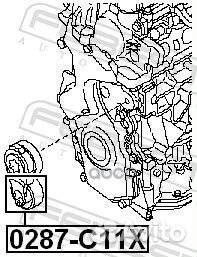 Ролик натяжного ремня но Nissan X-Trail/Qashqa