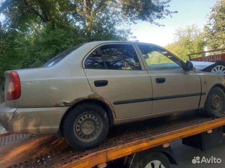 Hyundai accent в разборе 2007 г.в МКПП