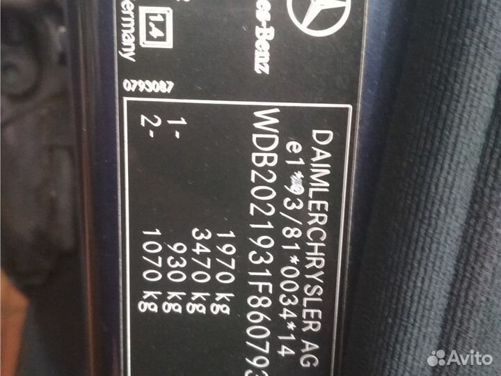 Разбор на запчасти Mercedes C W202