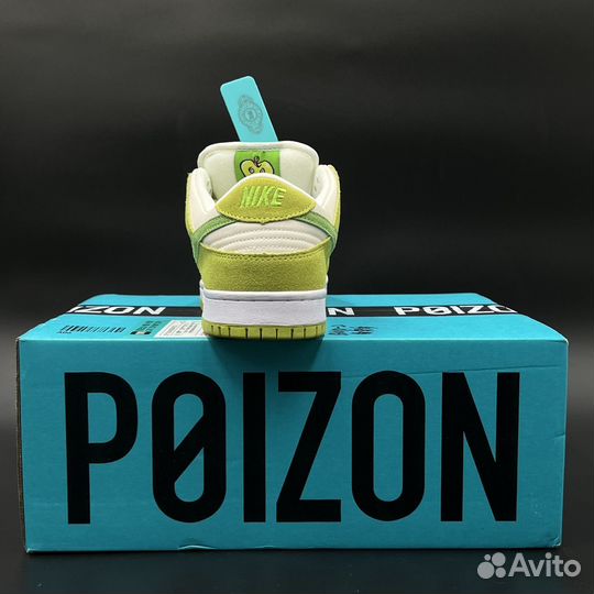 Кроссовки Nike sb dunk low green apple