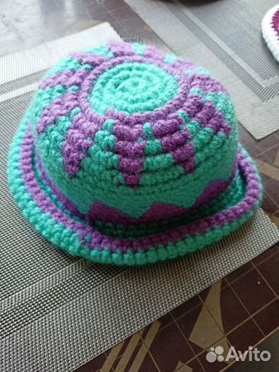 Детская вязаная шляпа