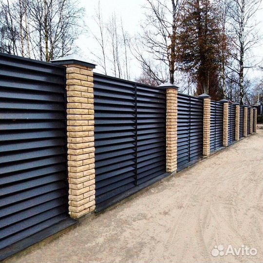 Заборы жалюзи под ключ
