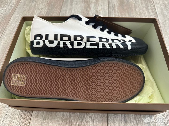 Burberry кеды Larkhall logo trainer