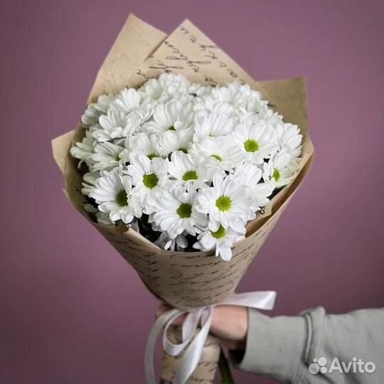 Букет из Хризантем Ромашек