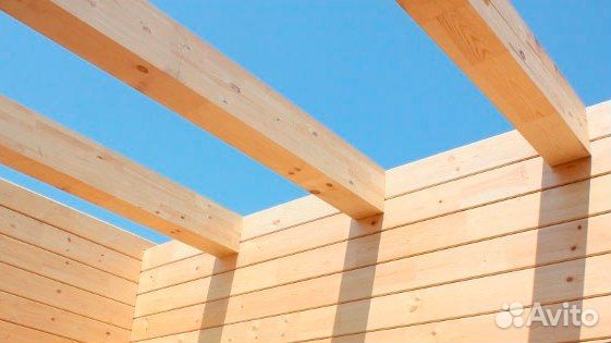 Клееный брус балка 100 на 300 длина до 12 м