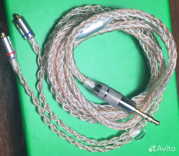 Кабель криоМедь+серебро 3.5 Джек mmcx