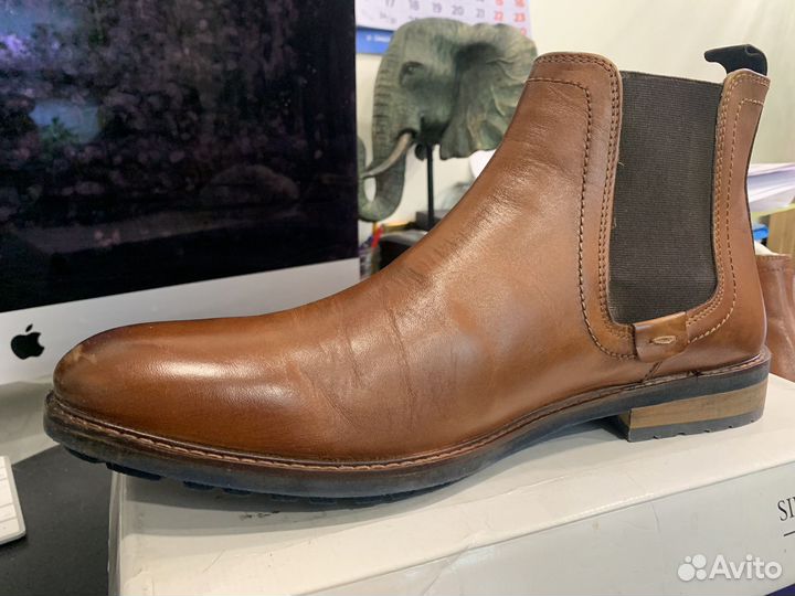 Мужские кожаные ботинки