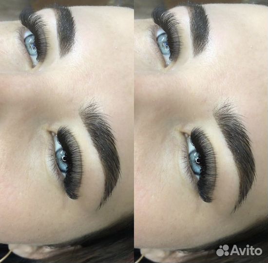 Наращивание ресниц, оформление бровей, ду