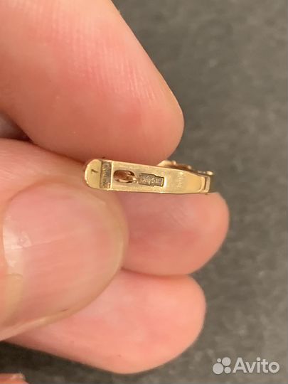 Серьги золотые 583 пробы СССР