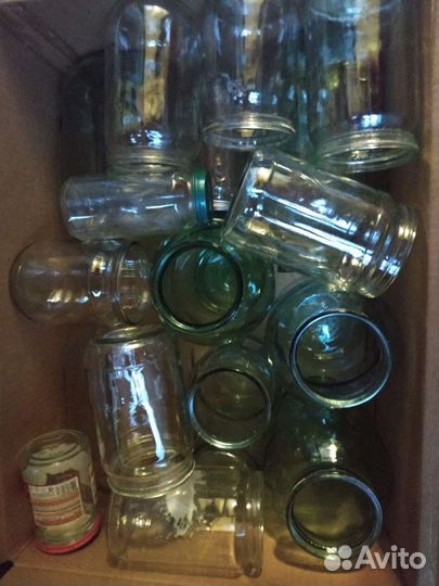 Банки стеклянные разной ёмкости. много