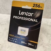 MicroSD Lexar Professional 256 Gold v60 UHS-II