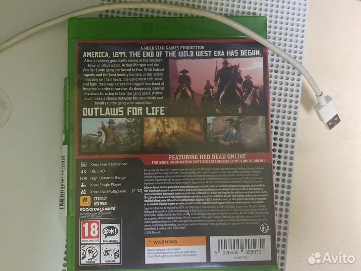 Игры на xbox One диск RED dead redemption 2