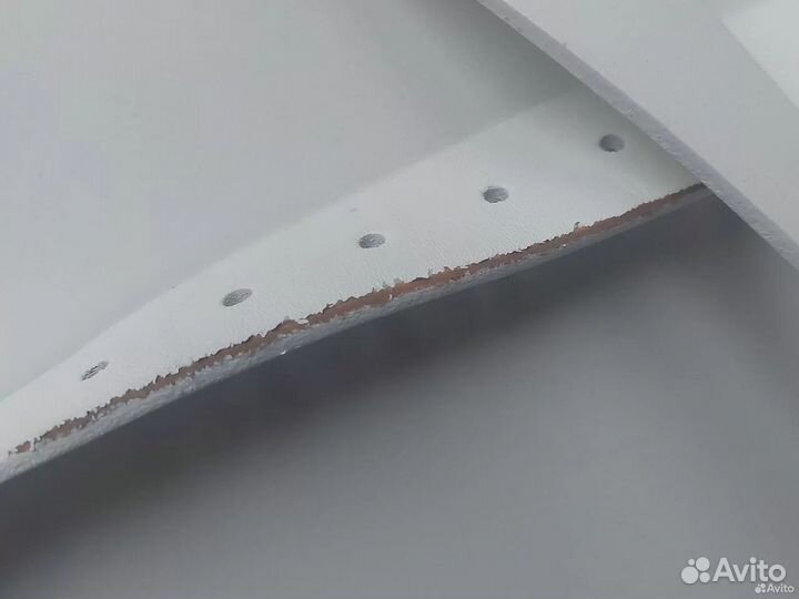 Ремень женский кожаный белый respect