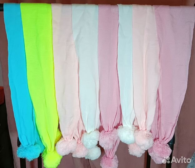 Шарфик детский с помпоном