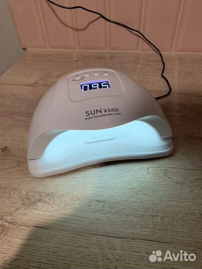 LED уф лампа для маникюра и машинка для маникюра