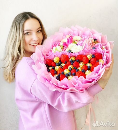 Съедобный букет на подарок маме/жене/девушке