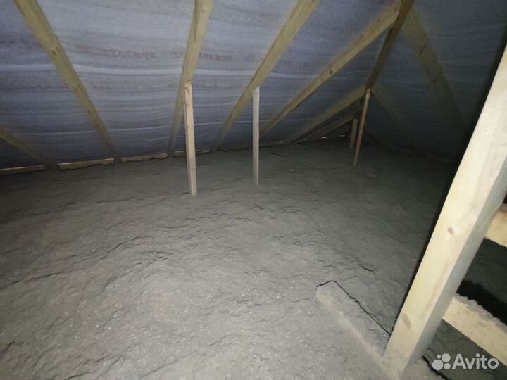 Утепление эковатой