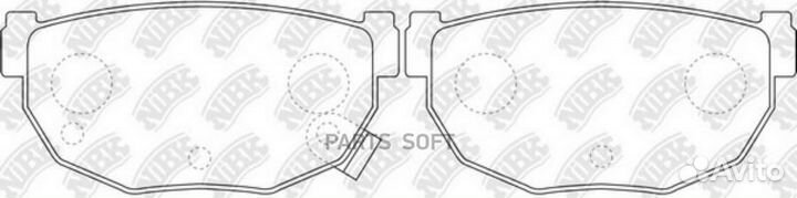 Nibk PN2377 Колодки торм.задн