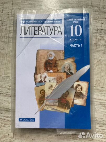 Учебники по литературе 10 класс 2 части