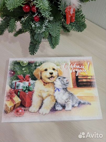 Коробка подарочная новогодняя