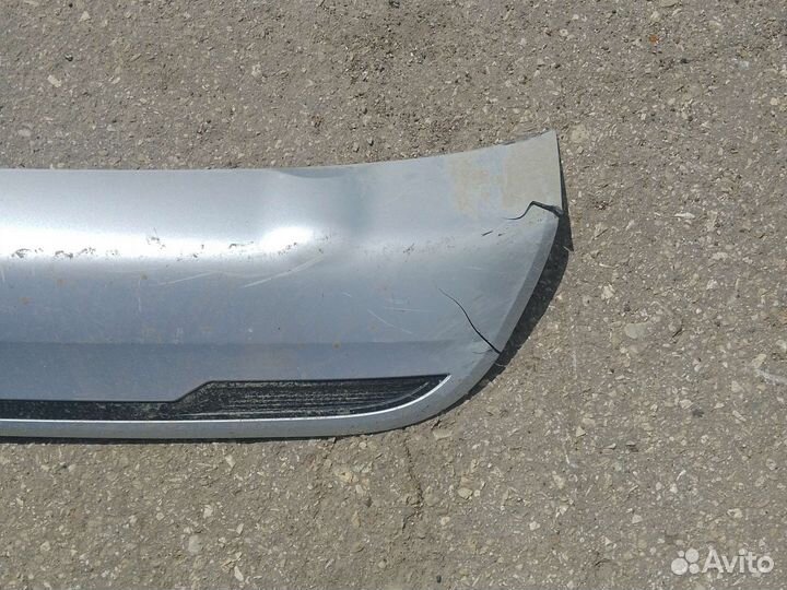 Накладка заднего бампера Mitsubishi Outlander 3