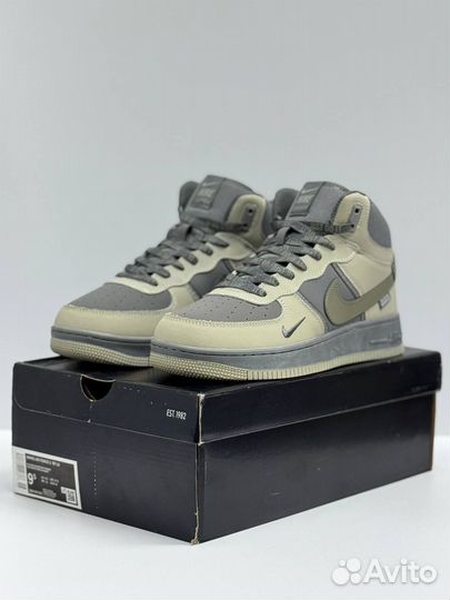 Кроссовки Nike AIR Force 1 mid с мехом