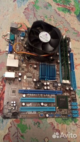 Комплект мать проц память