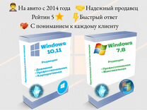 Лицензия Windows 10,11,8,7 home/pro