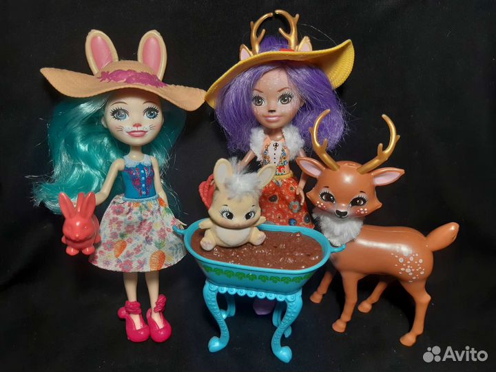 Кукла enchantimals с питомцем Олень и Заяц