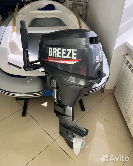 Лодочный мотор 9,8 л.с breeze F9,8S (новый) 10