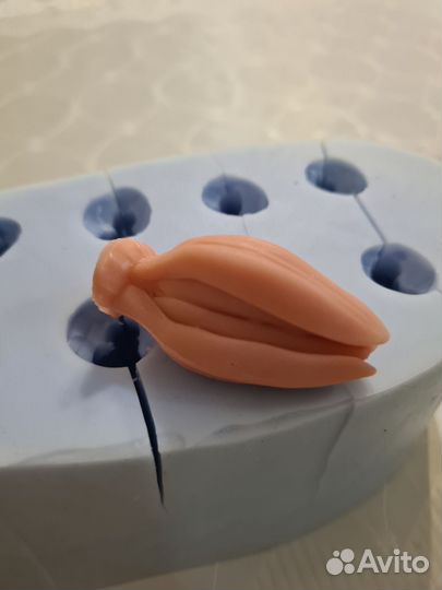 Форма силиконовая для мыла тюльпан