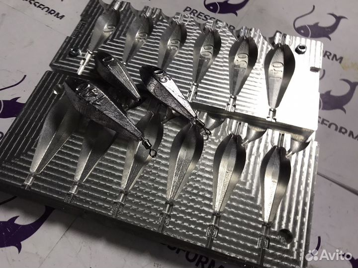 Форма чпу для литья грузил (Горизонт 2 в 1)