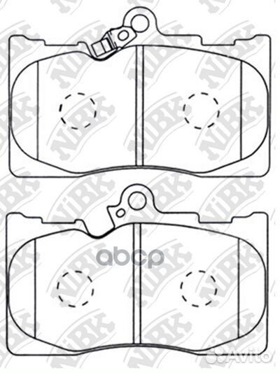 Колодки тормозные дисковые перед PN1547 NiBK