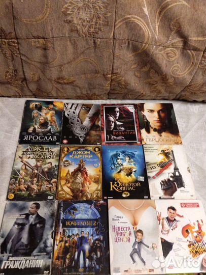 Dvd диски очень разных жанров много