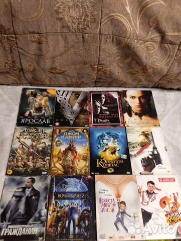 Dvd диски очень разных жанров много