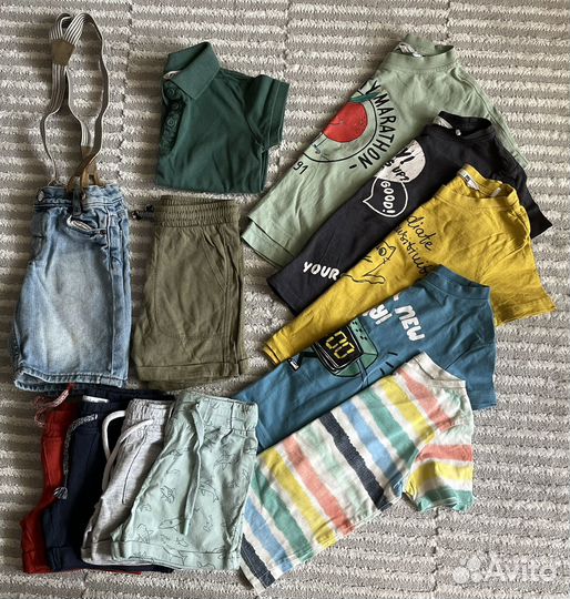 Летние вещи для мальчика 92 р пакетом
