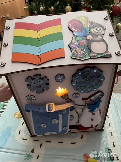 Бизиборд домик со светом большой