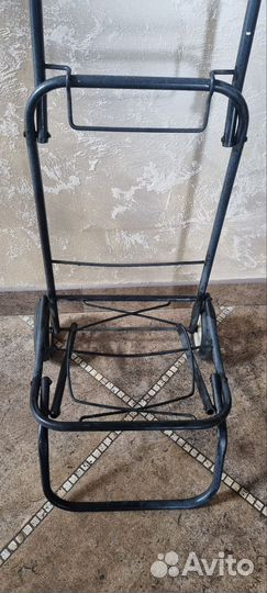 Металлическая складная тележка на колесиках
