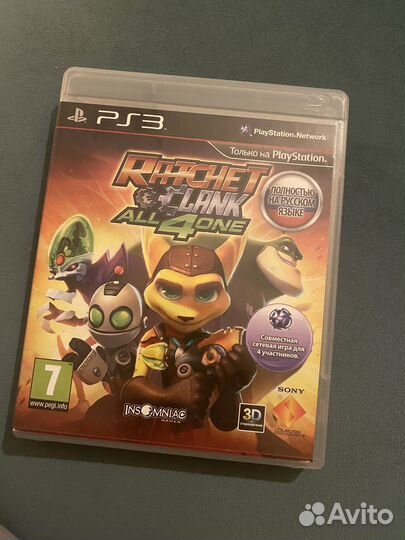 Игра PS3 Ratchet and Clank all 4 one
