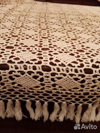 Скатерть ручной работы, винтаж