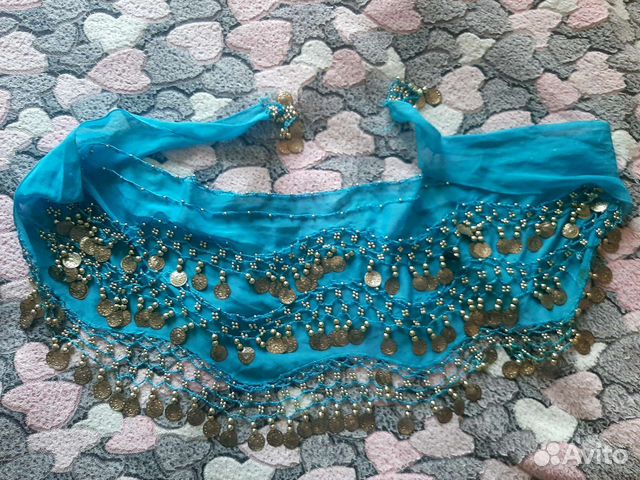 Пояс с монетками для восточных танцев