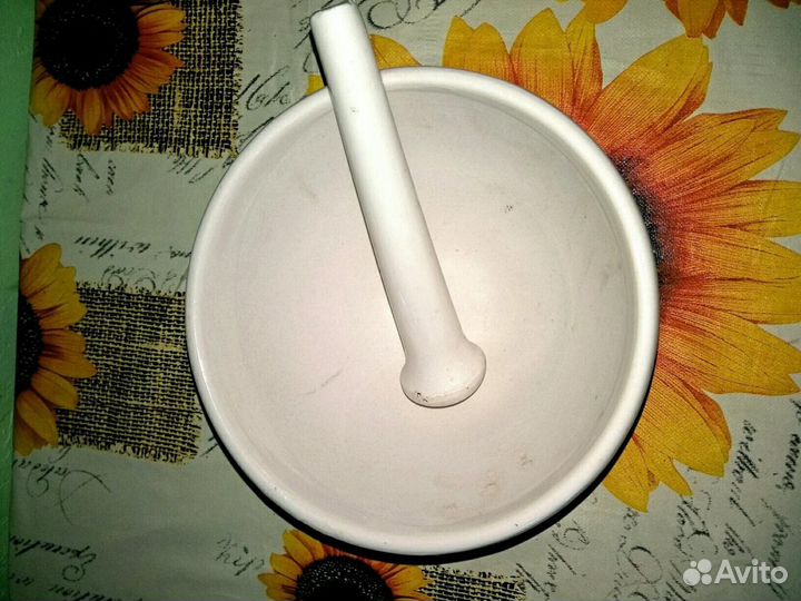 Большая керамическая ступа с пестиком СССР