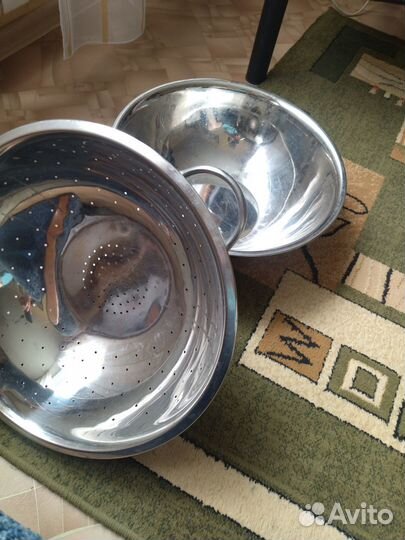 Большой дуршлаг с миской 40 см