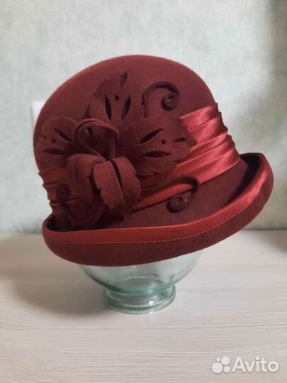 Шляпка женская фетровая