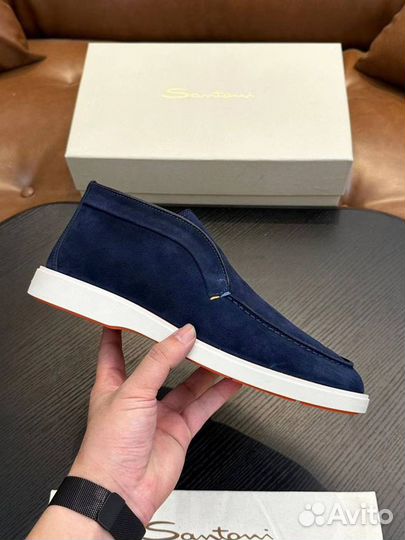 Лоферы осенние Santoni